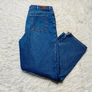 L.L. Bean Mens Straight Leg Blue Denim Fleece Lined Jeans Size 40x32 Pockets‎